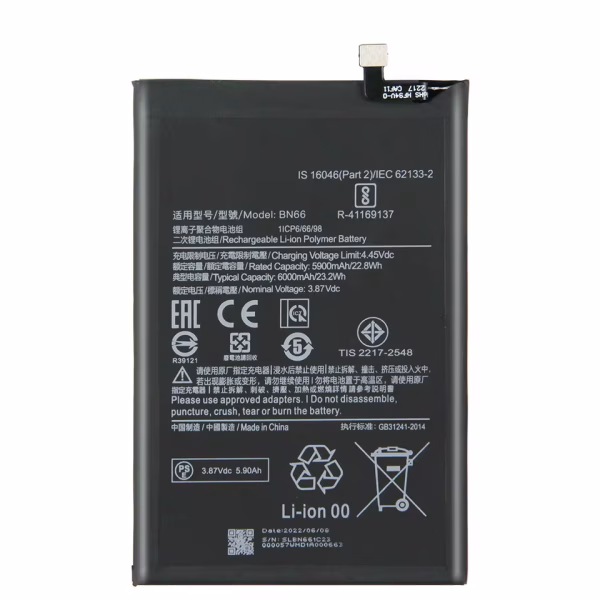 Original Battery Bn66 6000mah For Xiaomi Mi Poco C40