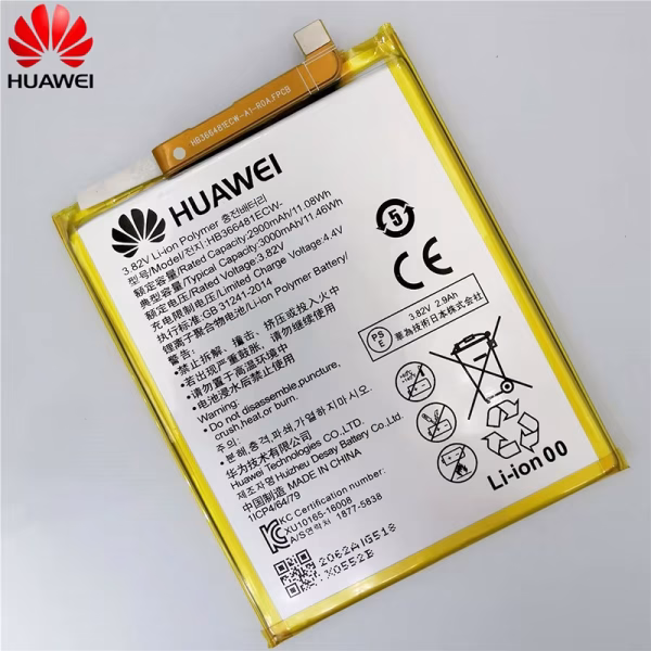 Orginal Battery Hb366481ecw For Huawei P9 / Y6 Prime / P Smart / P9lite / P10 Lite / P8 Lite 2017 / P20 Lite / Honor 8 / 5c – 3000mah