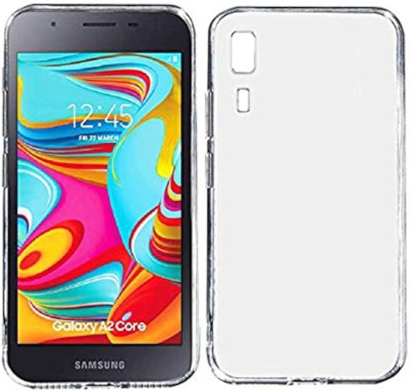 Samsung Galaxy A2 Core | Transparent Back Case Bumper  –  Slim & Flexible - Image 1