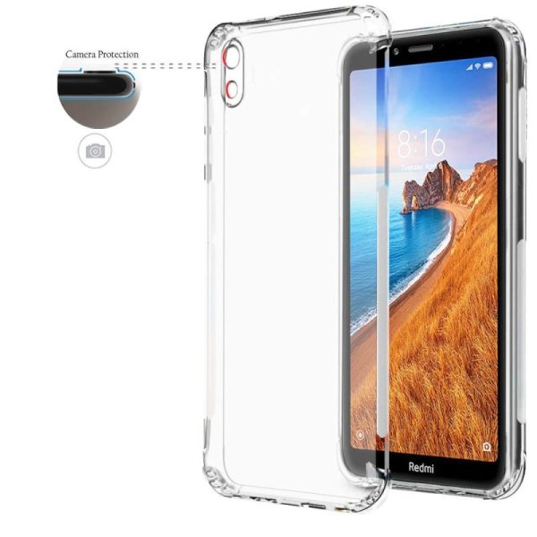Redmi 7A | Transparent Back Case Bumper  –  Slim & Protective - Image 1