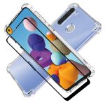 Samsung Galaxy A21 | Transparent Back Case Bumper  –  Slim & Shock-Resistant