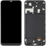 LCD with Touch Screen for Samsung Galaxy A20 with Middle Frame (Display Glass Combo Folder)