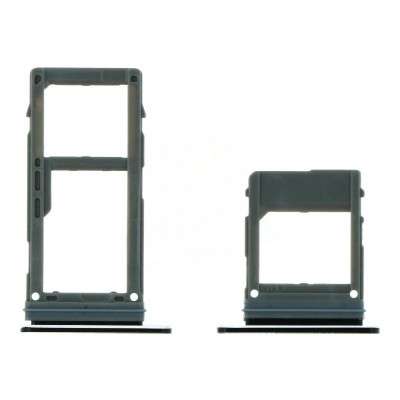 Original SIM Card Holder Tray for Samsung Galaxy A8 Plus 2018- Black - Image 1